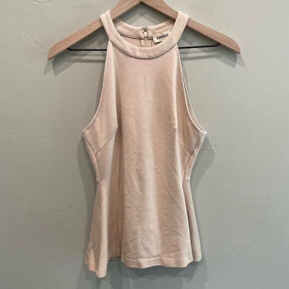 L'AGENCE Light Pink Sleeveless Halter Top Blouse - Size: XS - Picture 1 of 9